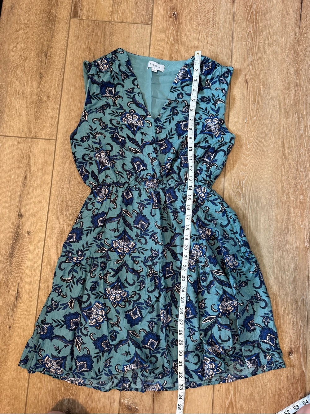 Evereve Women’s Georgia Mini Dress Teal multi Size Small - Picture 4 of 9